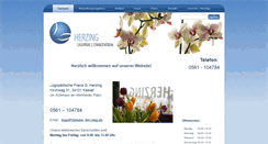 Desktop Screenshot of logopaedie-herzing-kassel.de